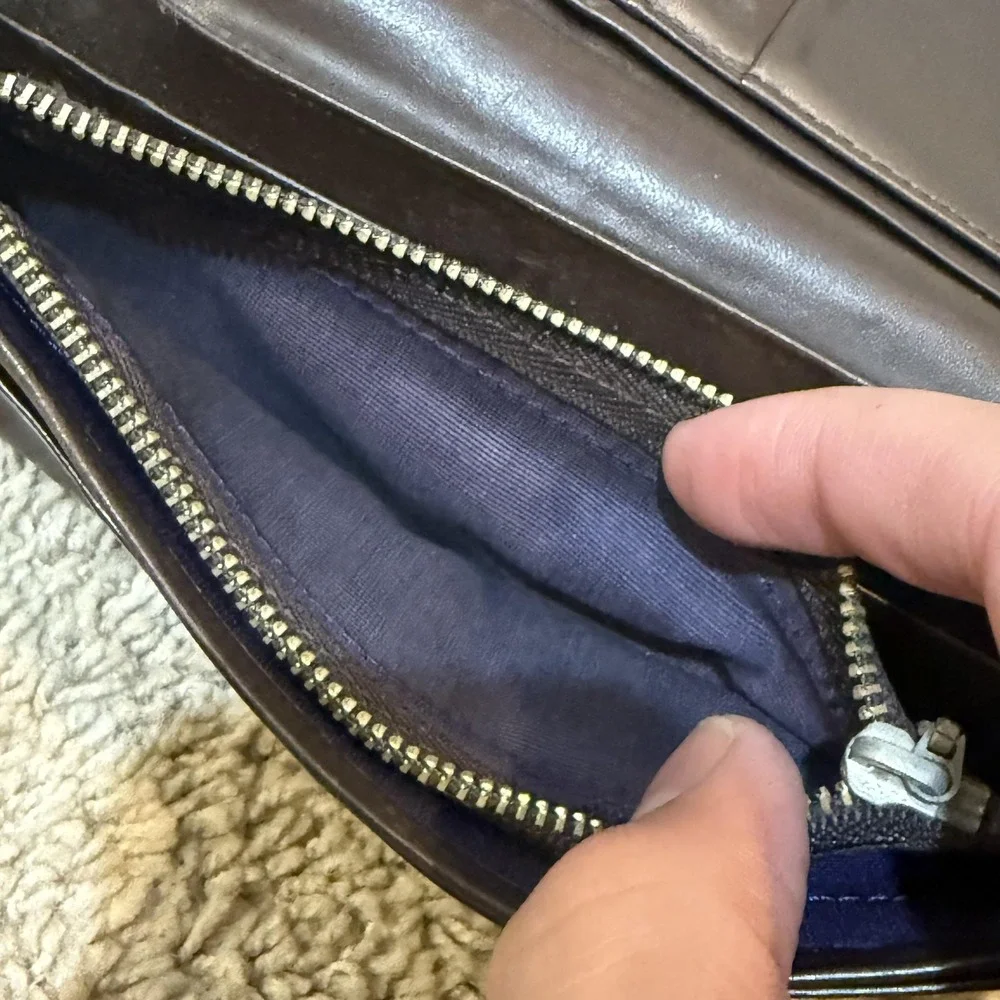 Paul Smith Wallet Leather Long Bifold Mens Organizer Zip Coin Pocket‎ Vintage